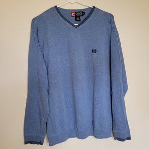 3/$20 Chaps Blue V-Neck Sweater